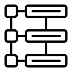 List Connect Line Icon