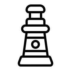 Mercusuar Line Icon