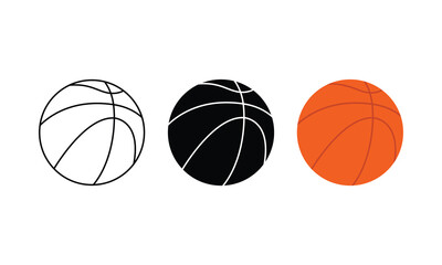basketball ball vector. Basketball icon set. Basketball ball icon. Basketball logo vector icon. basketball icon illustration.