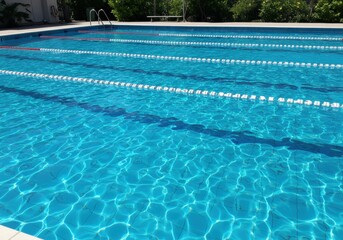 Refreshing Outdoor Swimming Pool With