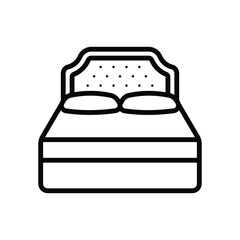 headboard icon vector design template simple and clean
