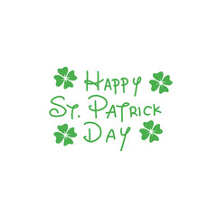 st. patrick's day lettering design vector