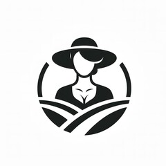 AI Generate of stylized, illustration, abstract, simple, elegant of Farmer with work tools. The design reflects rural life, hard works, farming traditions, and the celebration of Farmer’s Day.