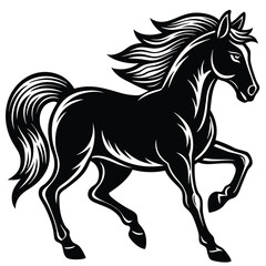 Obraz premium horse silhouette vector