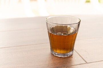 用意された冷たい飲み物