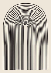 Minimalist wall art. background in minimalist style.