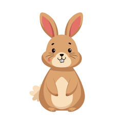 Obraz premium Cute cartoon rabbit illustration for children's storybooks A charming bunny design with a sweet whimsical character Ideal for kids' projects