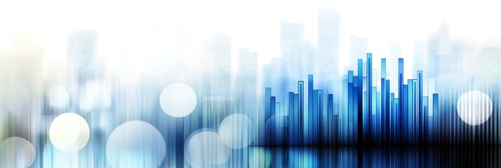 Background with Graphs, Charts, and Blue Numbers Representing Financial Data and Market Trends