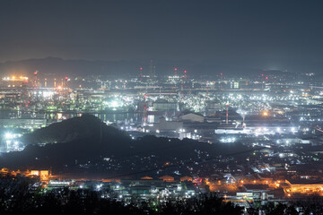 美しい工場夜景　岡山県