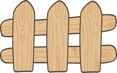 A rustic wooden fence, ideal for adding charm to an Easter scene.