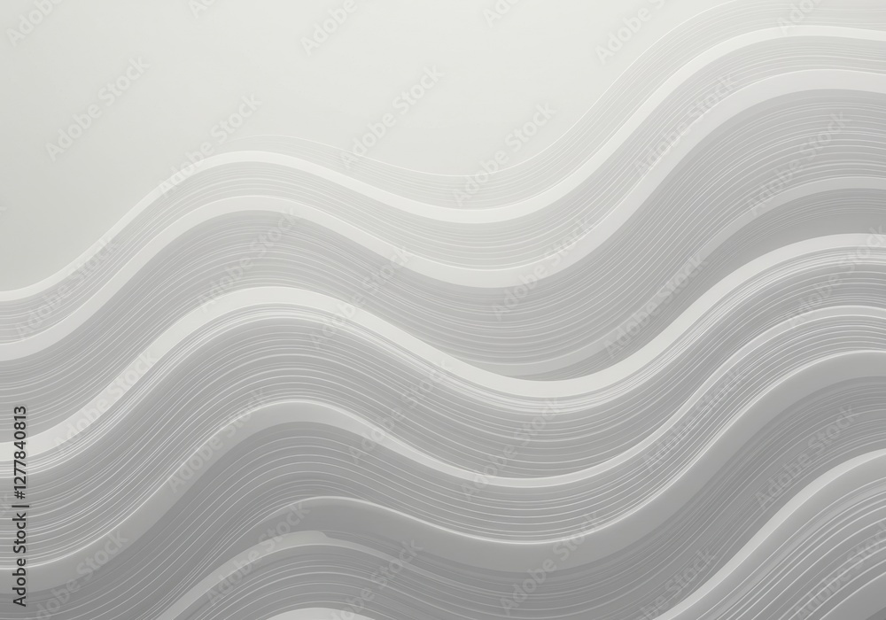 Poster abstract minimalist wave pattern with elegant wavy lines