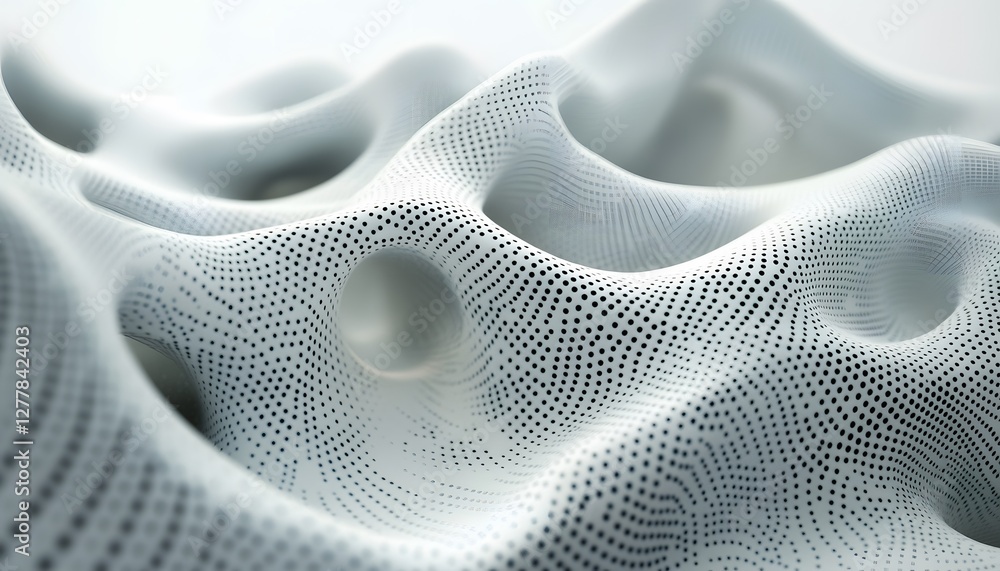 Aufkleber abstract surface design features holes with dotted pattern