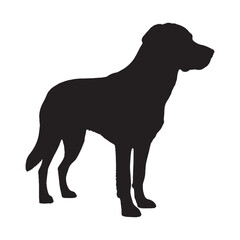 Dog Silhouette - Black Dog Shape for Digital Projects - Dog Vector - Dog Illustration - Minimalist Dog Silhouette - Dog Vector - Dog Icon
