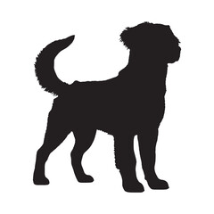 Dog Silhouette - Elegant Dog Shape for Logos - Dog Vector - Dog Illustration - Minimalist Dog Silhouette - Dog Vector - Dog Icon

