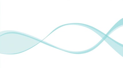 Fototapeta premium Serene Flowing Blue Waves Abstract Illustration with Calming Effect for Peaceful Backgrounds and Designs