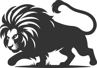 A lion stalking something with playful intent © LUTHFAN NAHAR LABONY