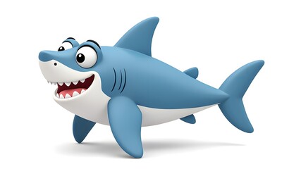 Obraz premium 3D world of cute sharks
