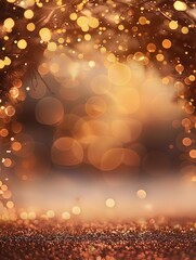 A warm and cozy background with a dreamy, out-of-focus arch of light points at the top, creating a soft and ethereal atmosphere, ideal for romantic, abstract, and inspirational themes.