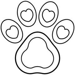 Animal Affection Line Art Vector