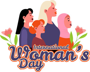 Happy Womens day Celebration Illustration