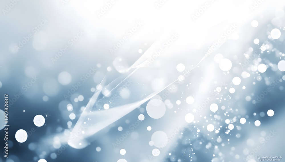 Aufkleber abstract light blue background with bokeh and subtle lines