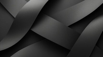 Abstract dark gray woven ribbon design background