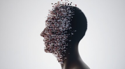 Abstract representation of a fragmented digital identity