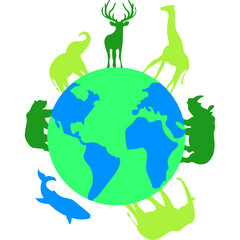 World Wildlife Illustration