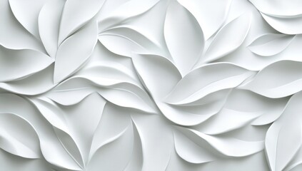 White leaf pattern wall texture background design (1)