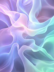 Fototapeta premium Dreamy pastel abstract background with fluid wavy texture