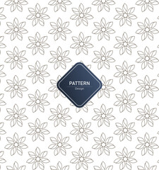 seamless leaf geometric gray minimalistic patterns.