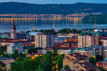 Jonkoping in evening. Sweden