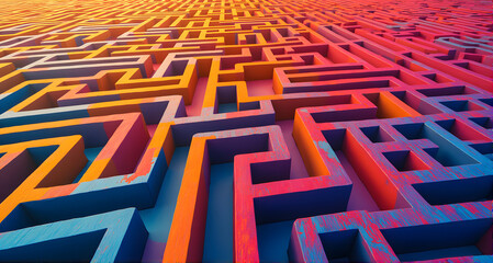 Colorful Abstract Maze