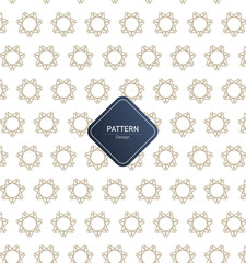 Abstract geometric background with flower shape pattern