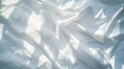 Obraz premium Soft White Fabric Texture with Gentle Light and Shadows
