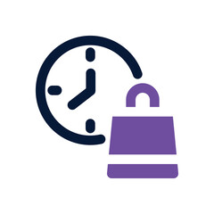 flash sale dual tone icon. Sleek and modern vector icon for websites, mobile apps, marketing materials, and corporate design. Fully scalable and ready to use.