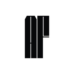 AF monogram logo design letter text name symbol monochrome logotype alphabet character simple logo
