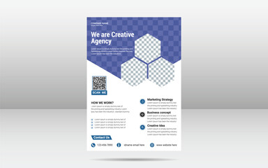 Corporate business flyer design template