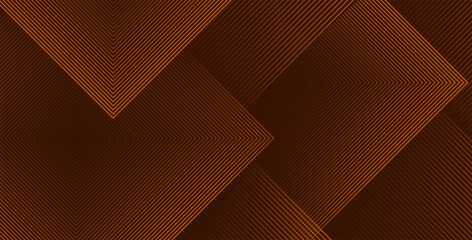 minimal abstract brown color wide banner with geometric stripe line art design, modern futuristic design background. eps10 vector