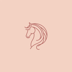 A dynamic horse logo in sleek lines, capturing speed, power, and elegance.