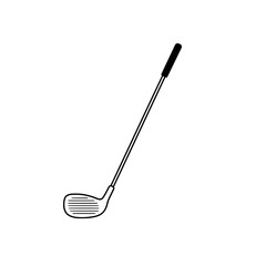 Golf Club Illustration: A minimalist illustration of a golf club, a symbol of precision and the pursuit of excellence in the sport.