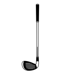 Precision Golf Club: A classic golf club stands poised against a pristine backdrop, showcasing the elegance and precision of the sport. It's a study in simplicity and form.