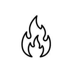 Flames: An artistic black line drawing of stylized flames, capturing the essence of fire with elegant simplicity.