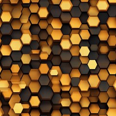 Seamless Honeycomb Pattern Abstract Triangles in a Geometric Design