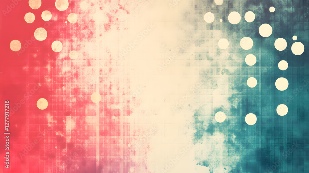 Aufkleber Abstract texture with colorful gradients and circular patterns