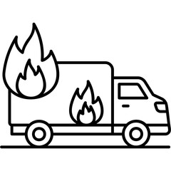 Car Fire Icon