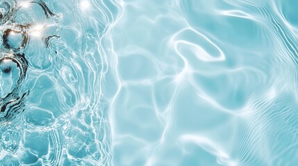 Naklejka premium Water surface with light reflections and textures.