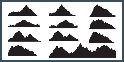 Hills vector art.