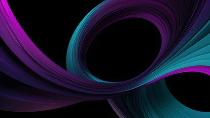 Naklejka premium Futuristic Sci-Fi Light Swirls in 4K – Vibrant Abstract Motion 