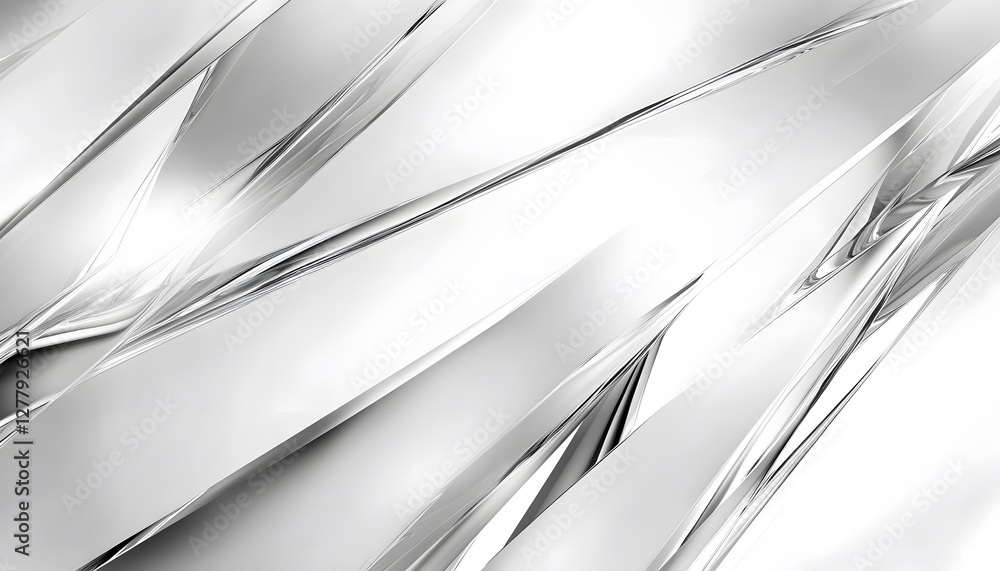 Aufkleber abstract diagonal metallic structures in a white background
